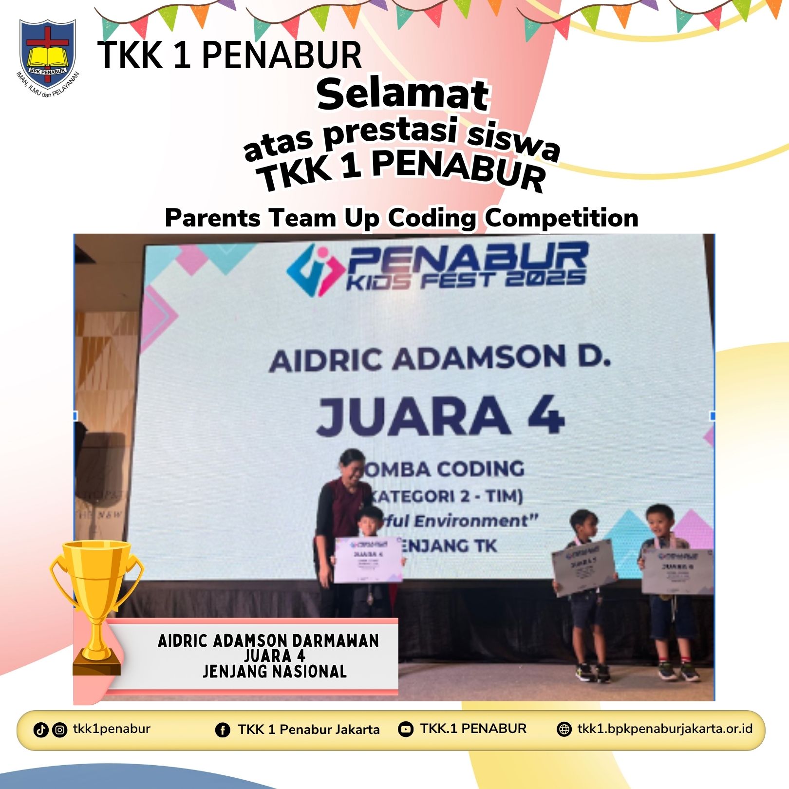 PENABUR KIDS FEST "Parents Team Up Coding Competition"