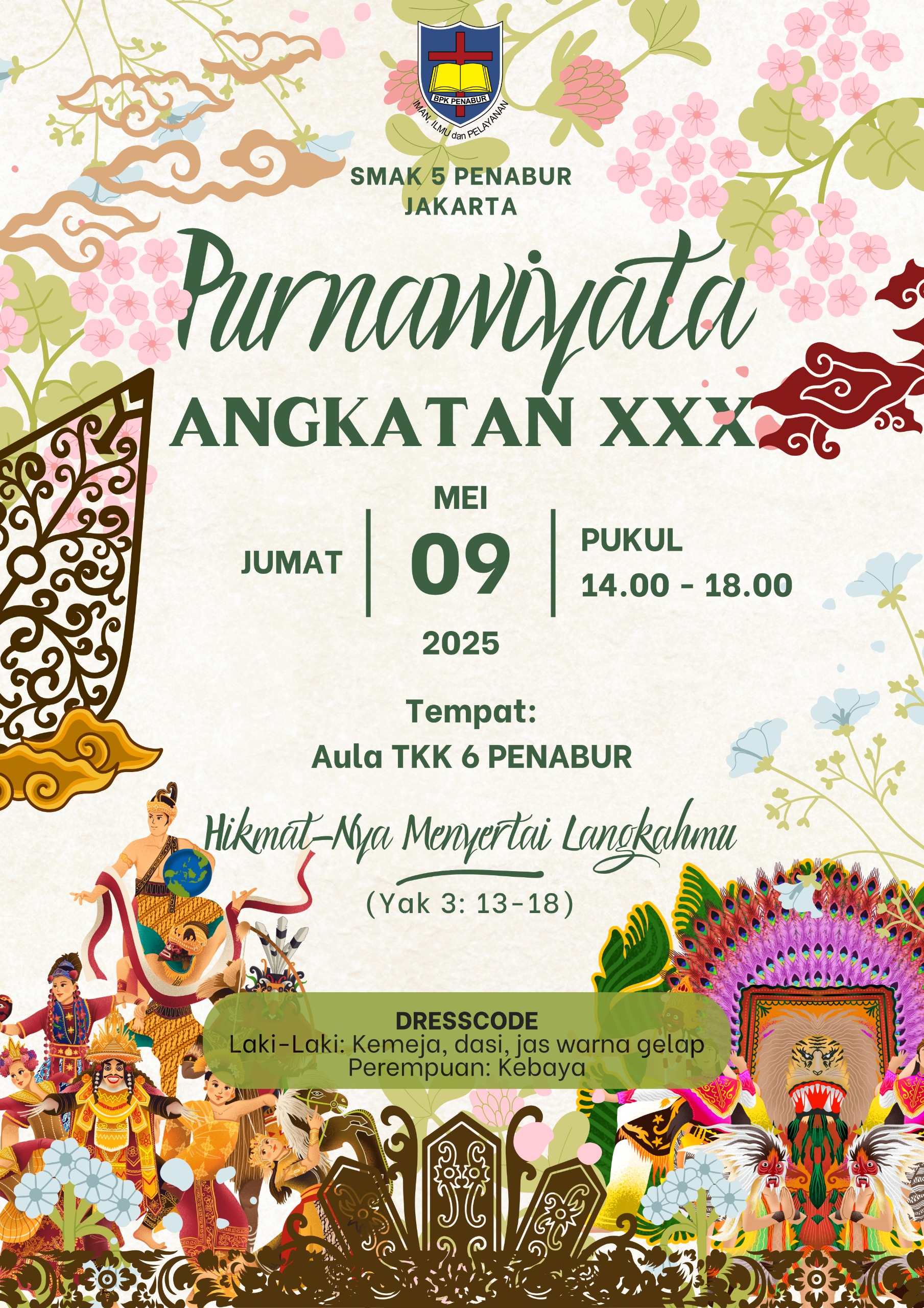 Purnawiyata Siswa Angkatan XXX SMAK 5 PENABUR Jakarta