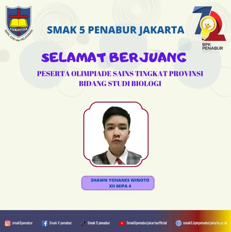 OSP Biologi Siswa SMAK 5 PENABUR Jakarta
