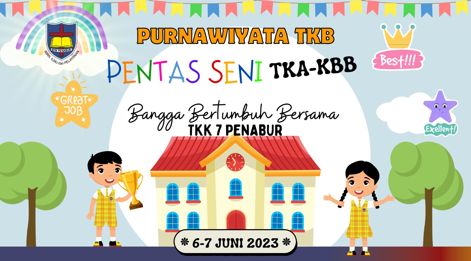 Pesta Akhir Tahun dan Purnawiyata TKK 7 PENABUR dengan Tema “Bangga Bertumbuh Bersama”