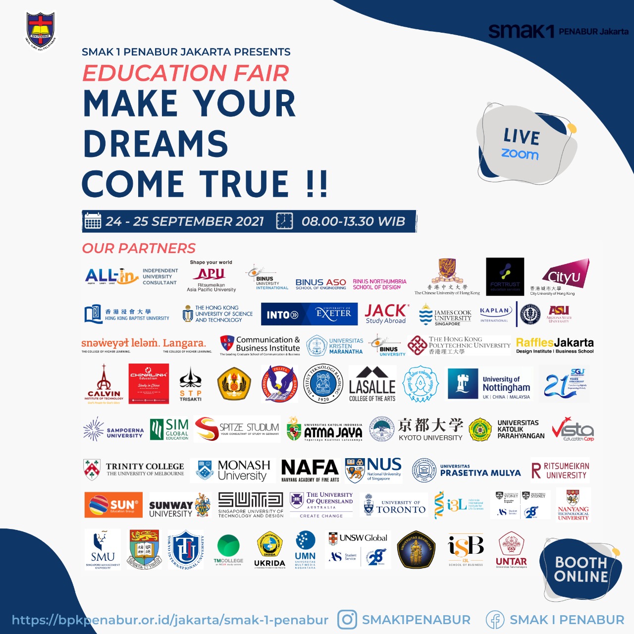 SMA KRISTEN 1 PENABUR JAKARTA - GUIDE TO CAMPUS 2021 "Make your dreams come true"