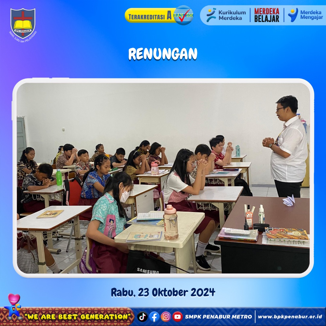 RENUNGAN (RABU, 23 OKTOBER 2024)