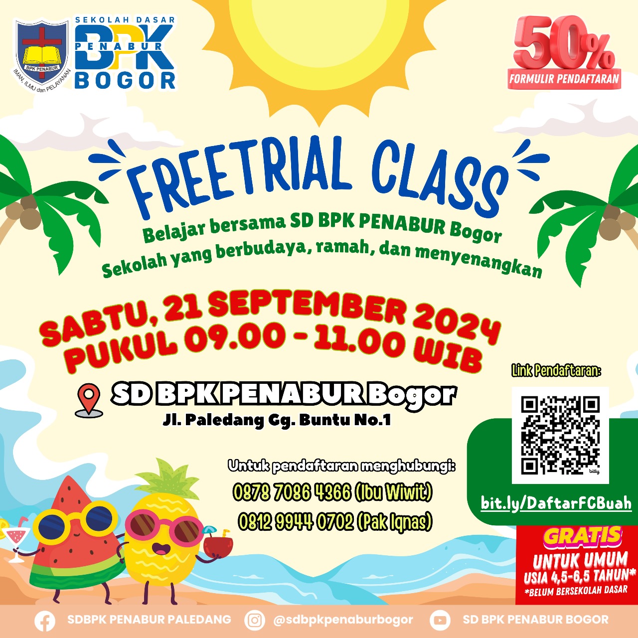 #1 - Free Trial Class SD BPK PENABUR Bogor