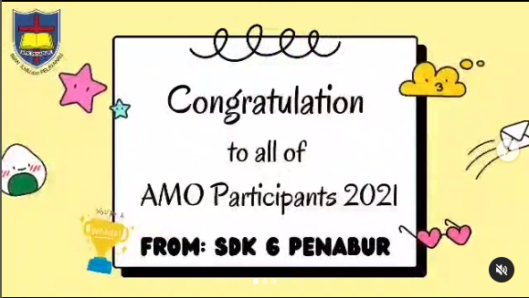 Pemenang Lomba AMO 2021 dari SDK 6 PENABUR