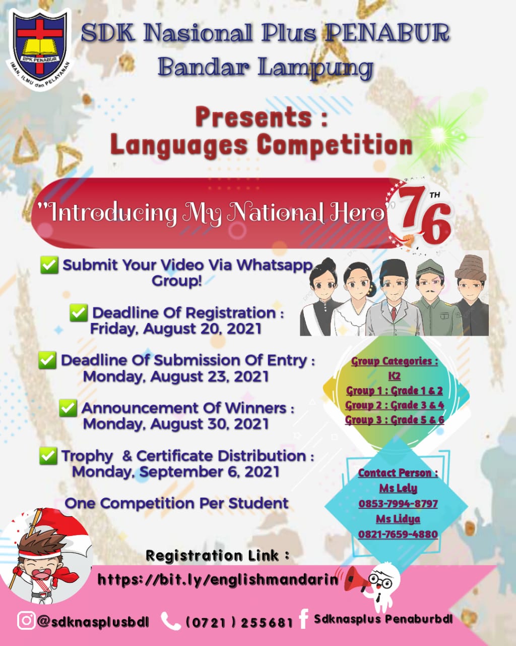Languages Competition SDK NASIONAL PLUS PENABUR Bandar Lampung