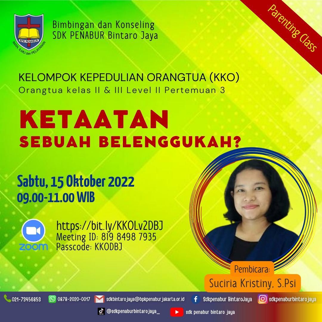 Kelompok Kepedulian Orang Tua (KKO) kelas II & III, Level 2 Pertemuan 3