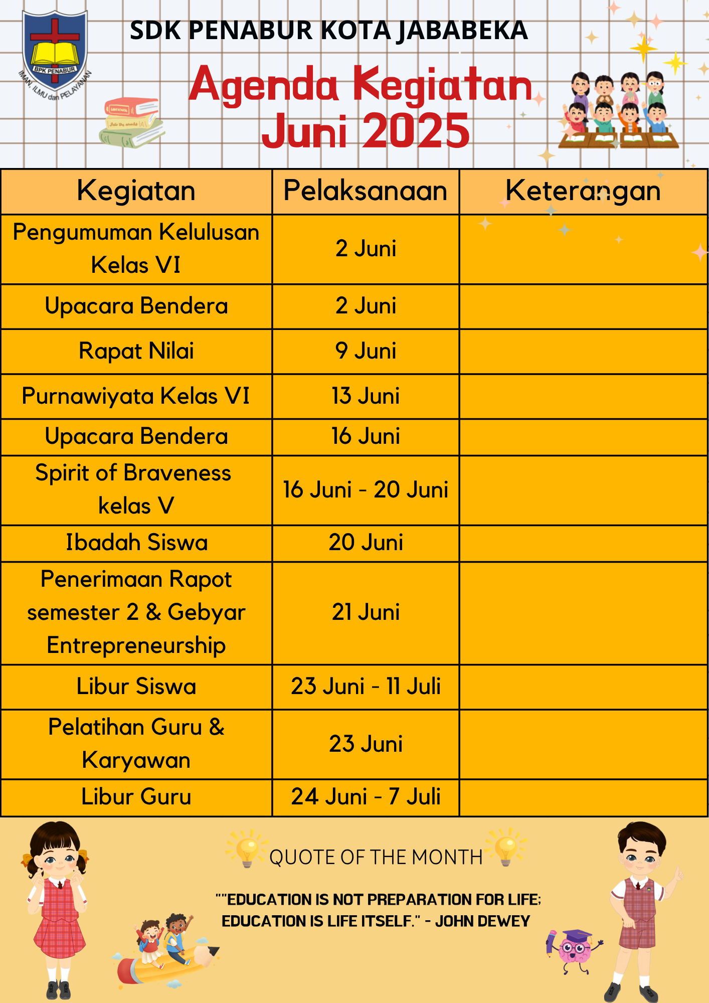 Agenda Bulan Juni 2025