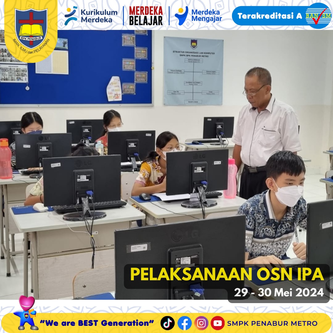 PELAKSANAAN OSN (RABU - KAMIS, 29 - 30 MEI 2024)