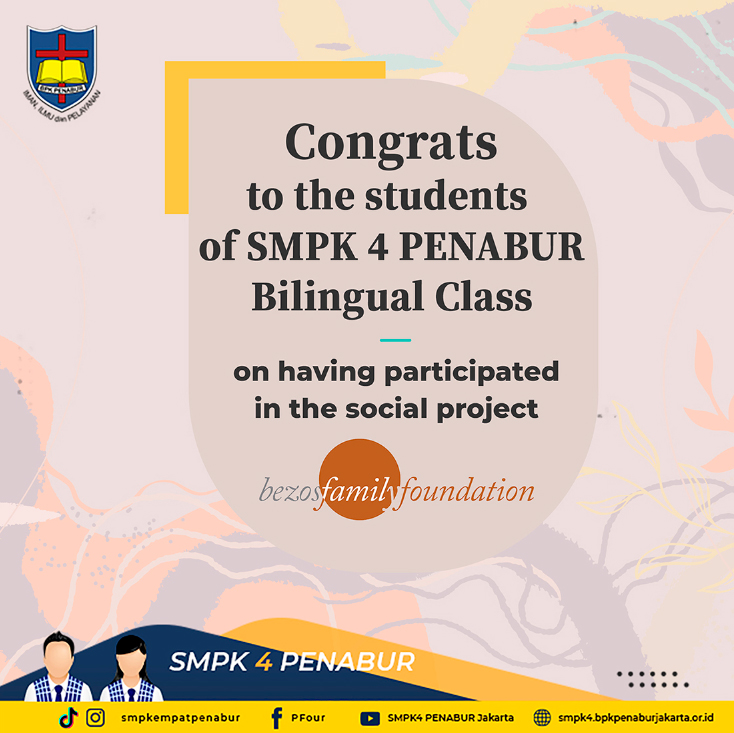 SMPK 4 PENABUR Jakarta - Social Project