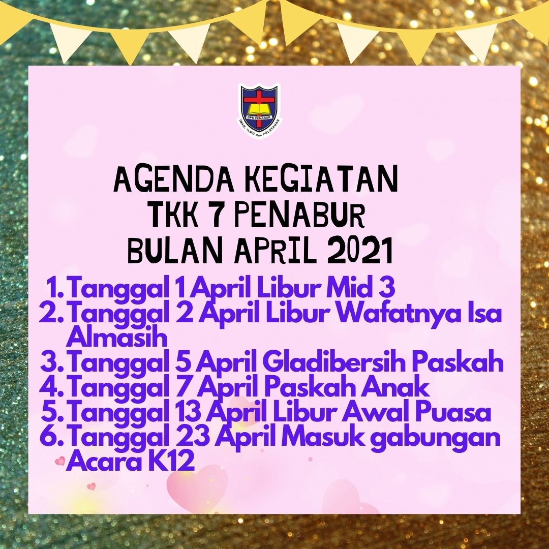 Agenda Kegiatan Bulan April 2021
