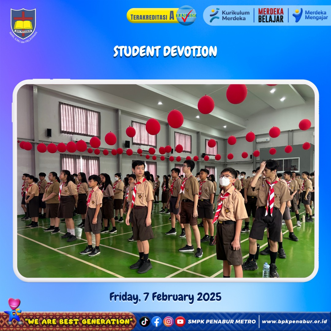 STUDENT DEVOTION (FRIDAY, 7 FEBRUARY 2025)