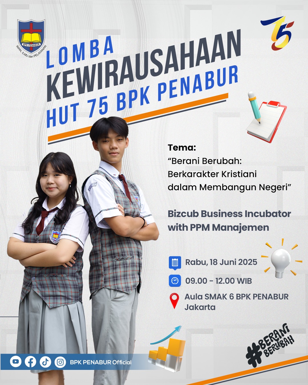 Lomba Kewirausahaan HUT 75 BPK PENABUR