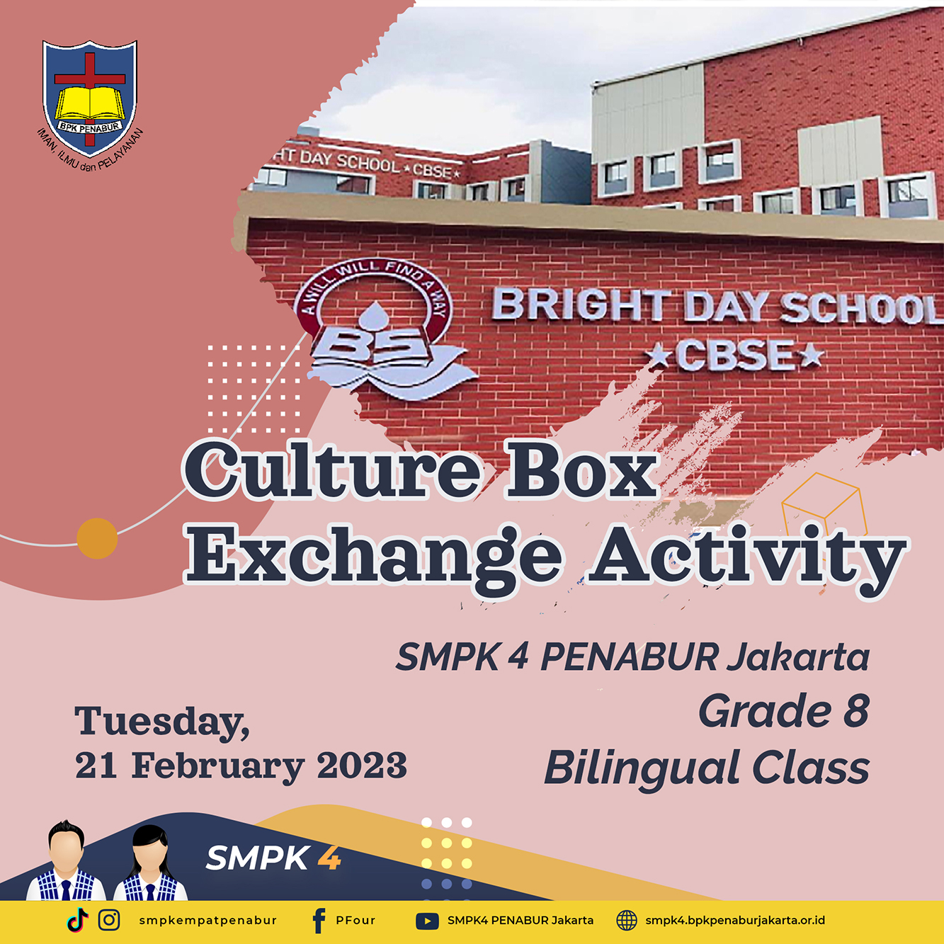 Cultural Box Exchange Activity - Grade 8 Bilingual Class