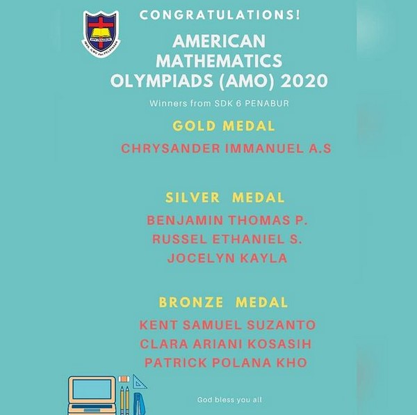 Pemenang Lomba Matematika American Mathematics Olympiads (AMO) 2020