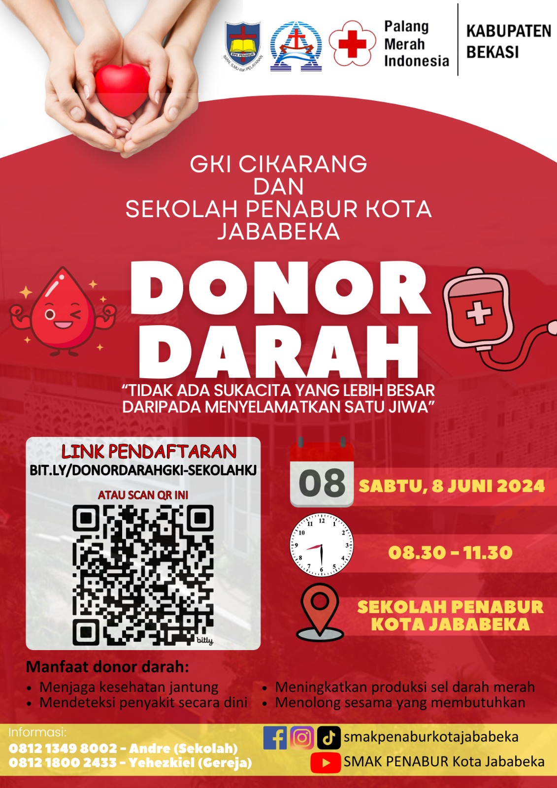 Aksi Sosial Donor Darah 8 Juni 2024