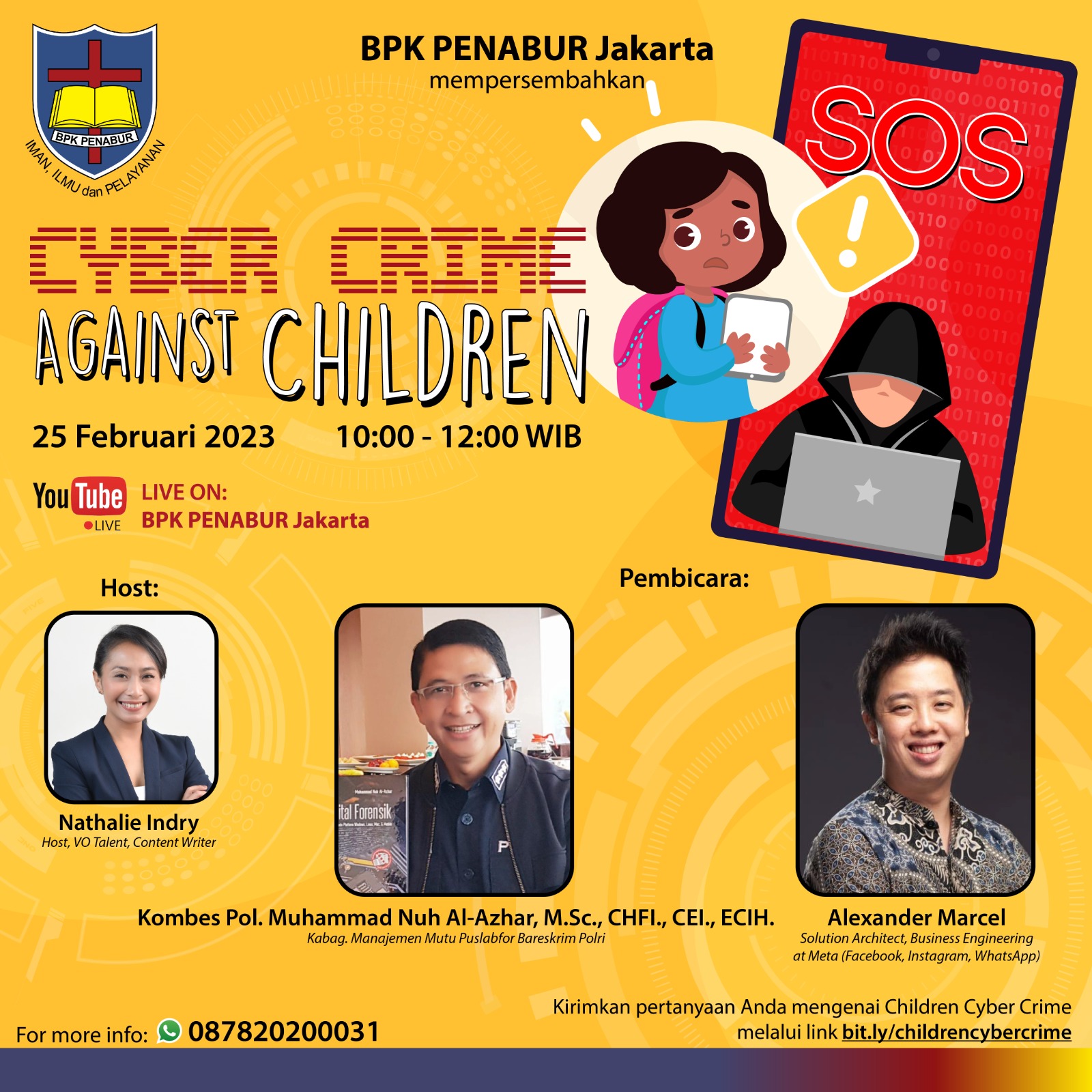 Webinar "Cyber Crime Against Children" - BPK PENABUR Jakarta