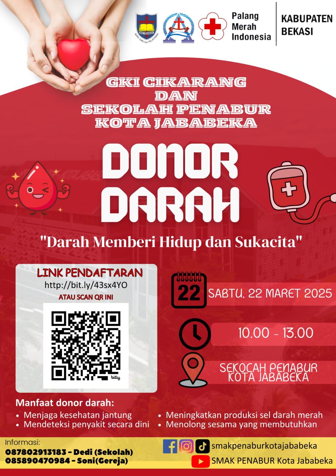 Aksi Sosial Donor Darah 22 Maret 2025