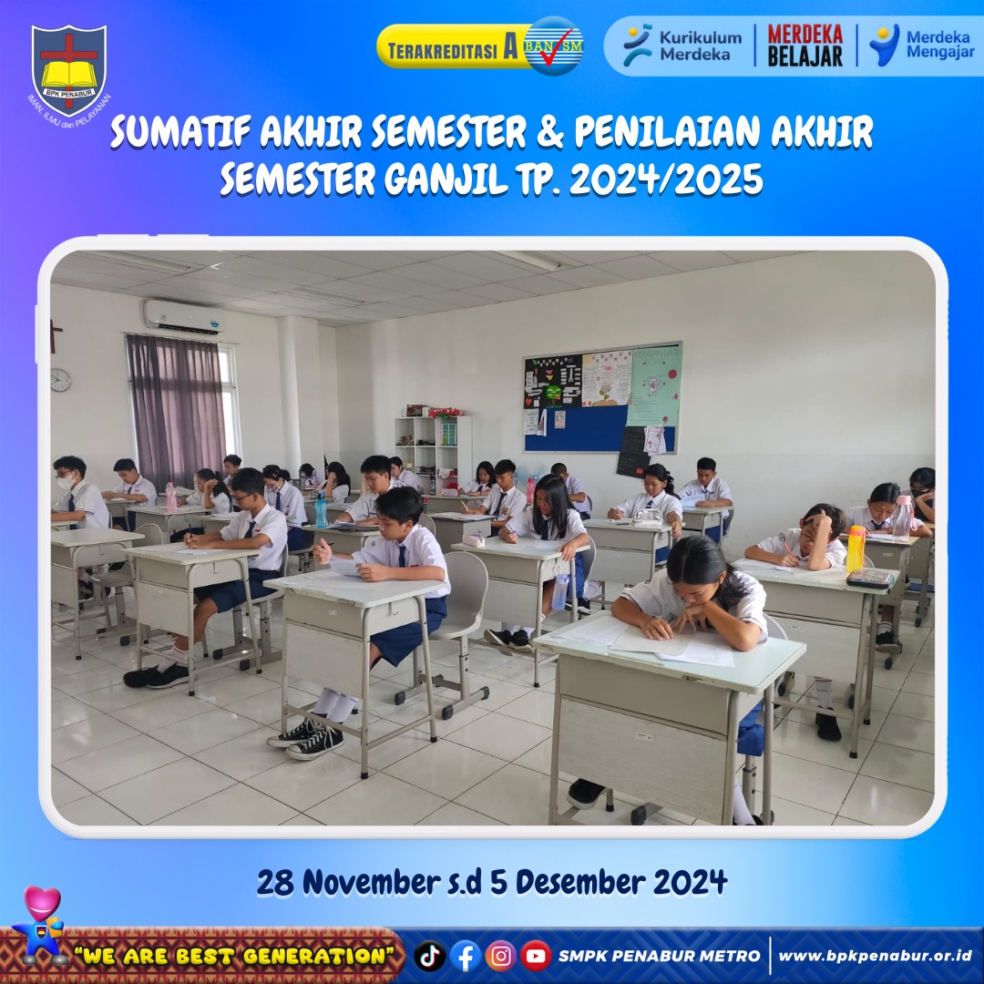 SUMATIF AKHIR SEMESTER (SAS) & PENILAIAN AKHIS SEMESTER (PAS) GANJIL TP. 2024/2025 (NOVEMBER 2024)