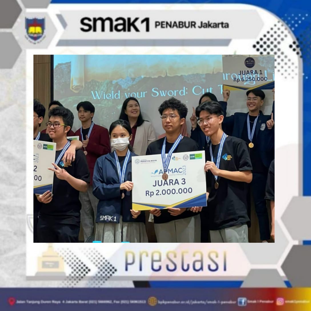 Prestasi TIM Akuntansi SMAK1 mendapatkan Juara 3 di Prasetya Mulia Accounting Competition