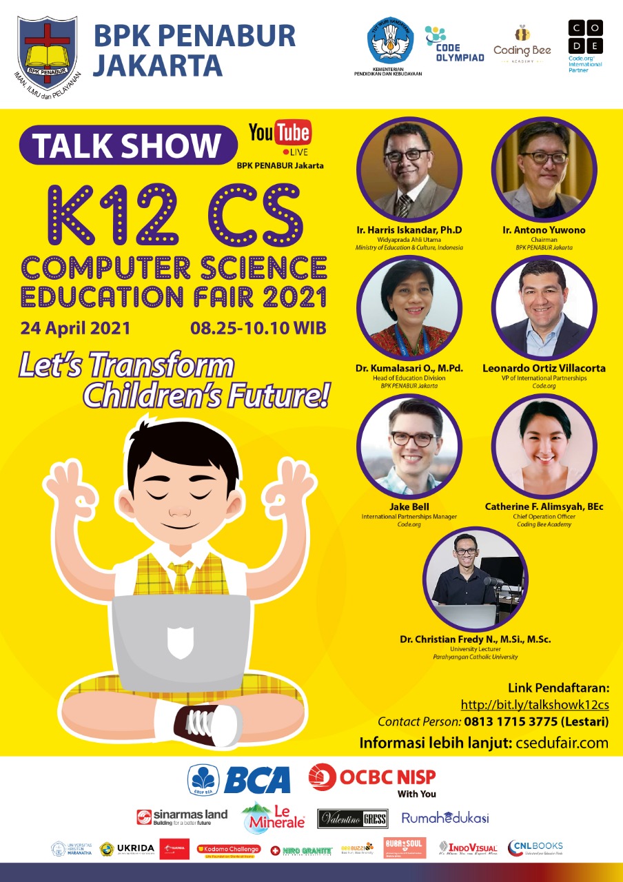 Talkshow K12 Computer Science Education Fair 2021 : "Let's Transform Children's Future"