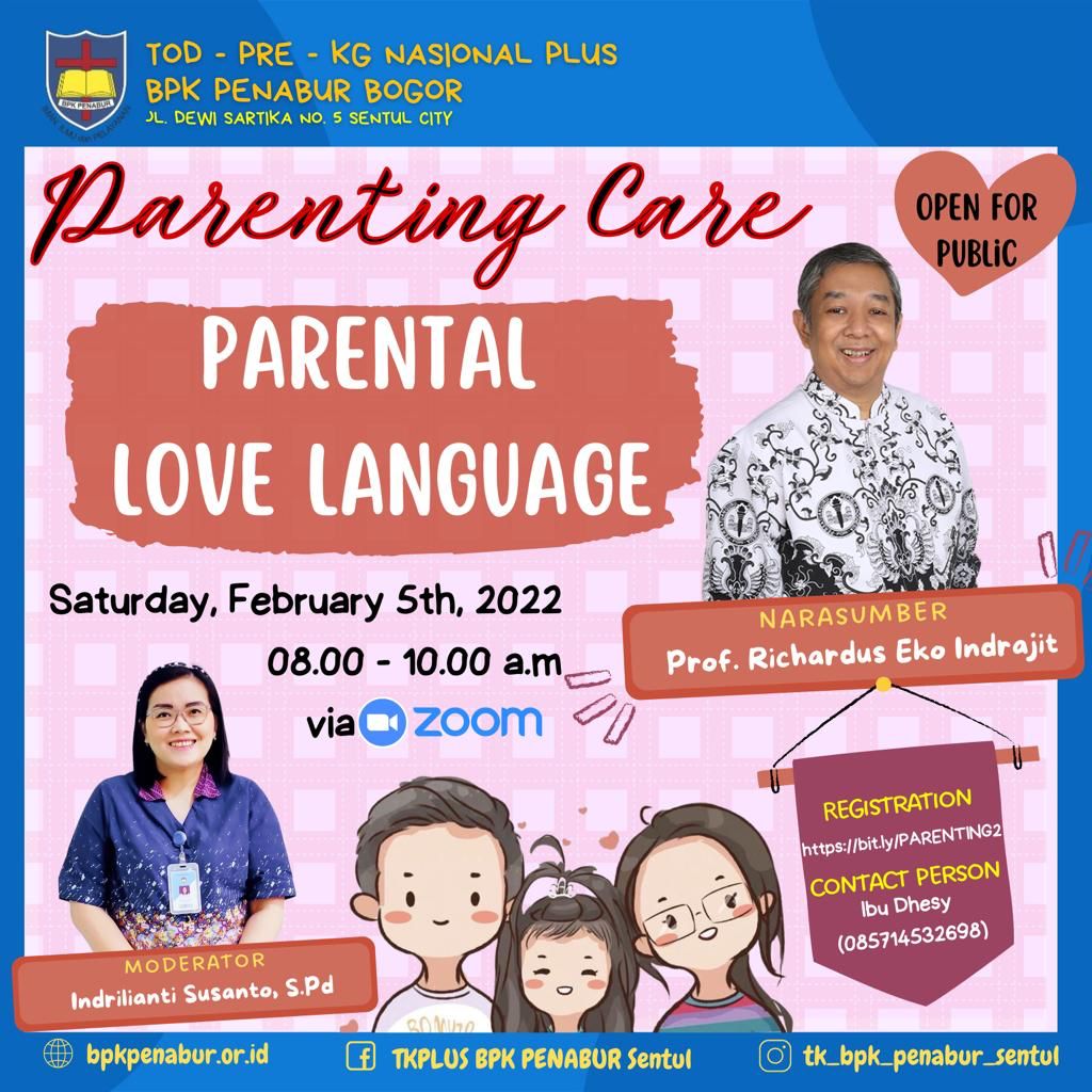 Parenting Care TK Nasional Plus BPK PENABUR Sentul Bogor