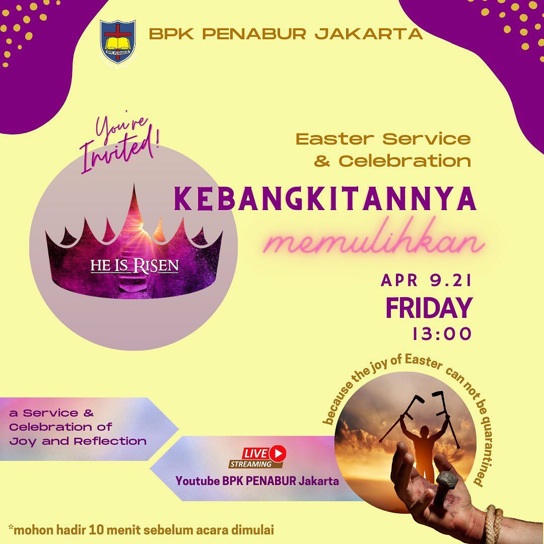 Ibadah & Perayaan Paskah Karyawan BPK PENABUR Jakarta 2021