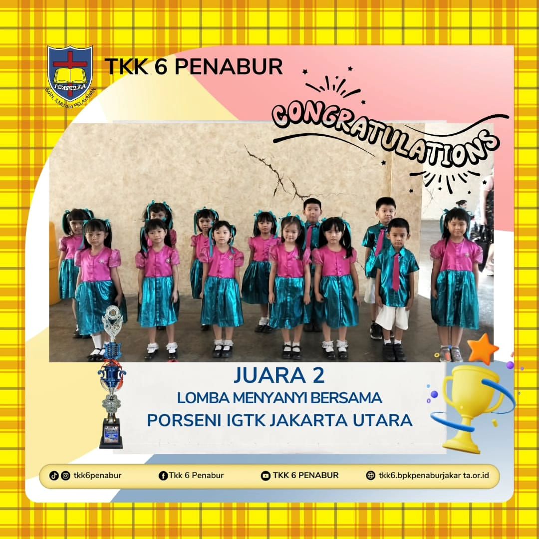 Juara 2 Lomba Menyanyi PORSENI IGTK Jakarta Utara 2024