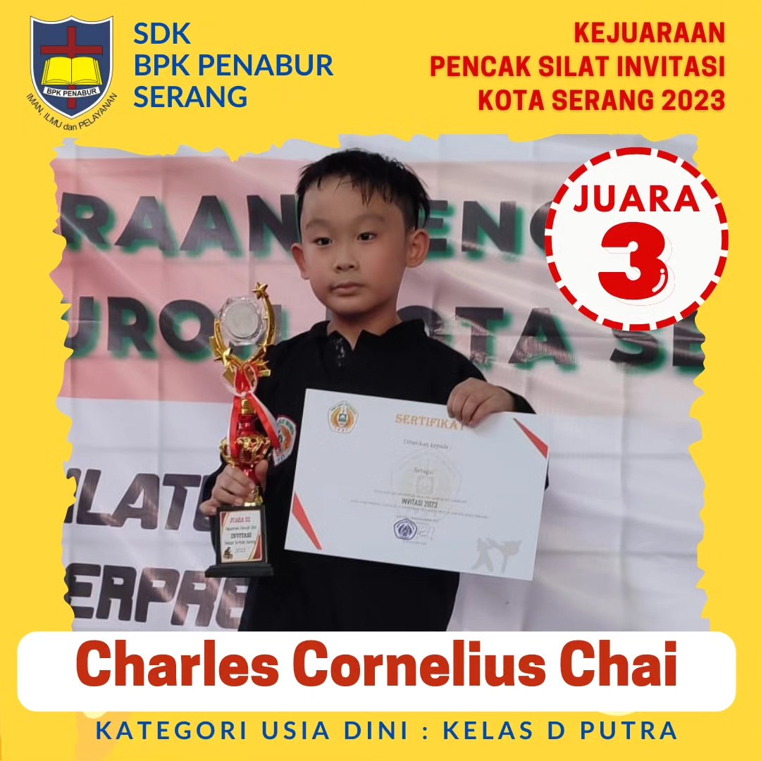 JUARA 3 KATEGORI KELAS USIA DINI : KELAS D PUTRA