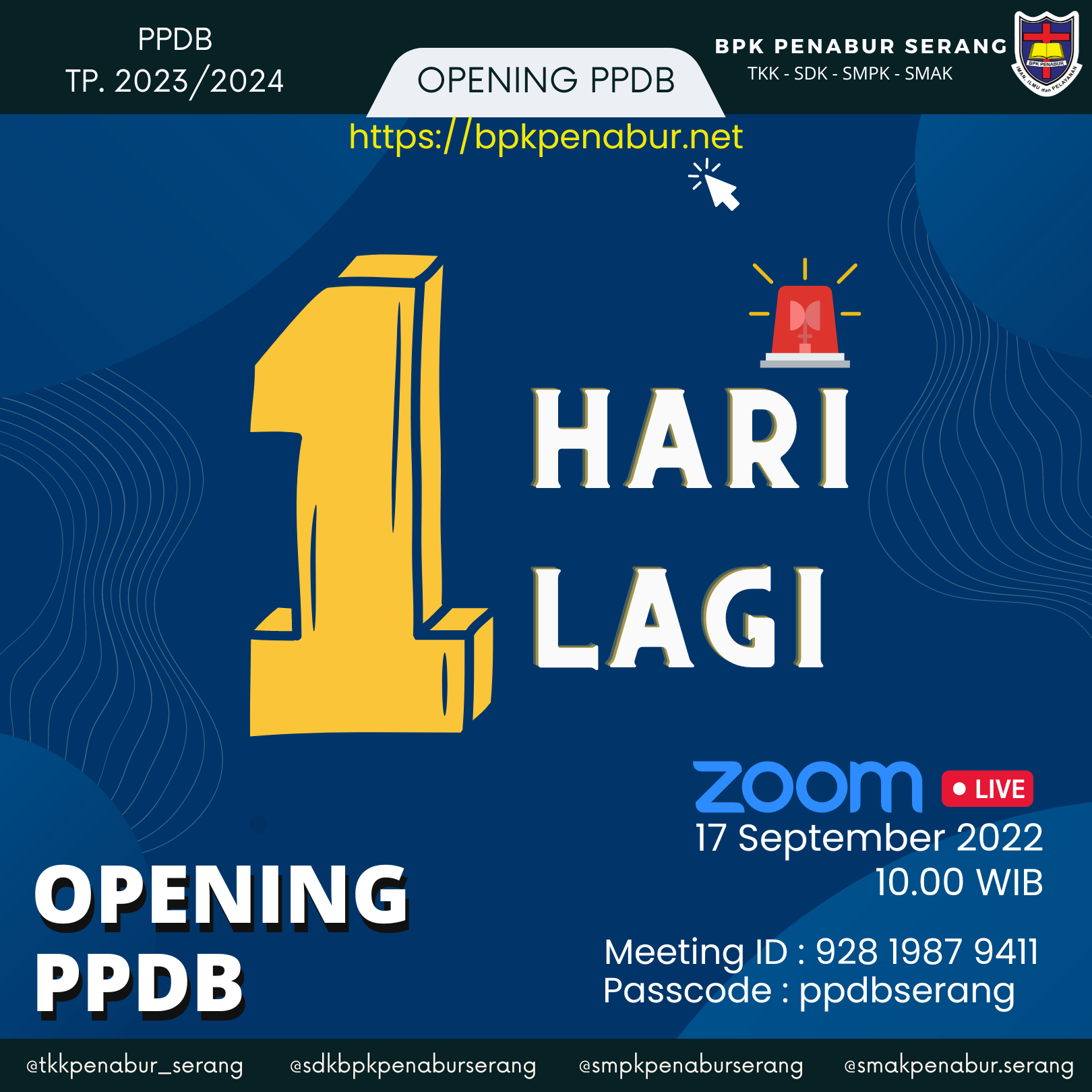 Opening PPDB 2023/2024