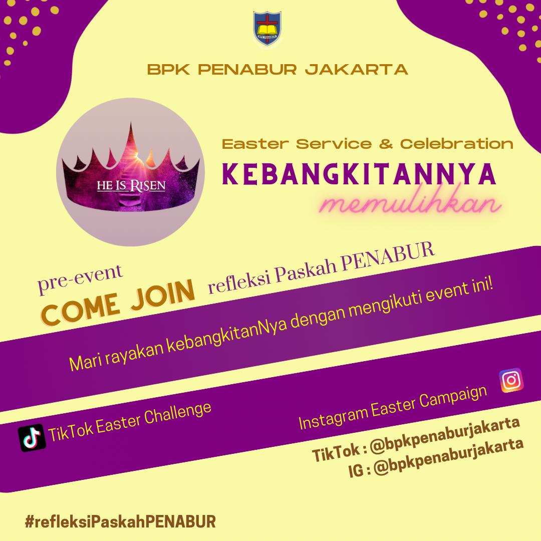 BPK PENABUR Jakarta : TikTok Easter Challenge & Instagram Easter Campaign