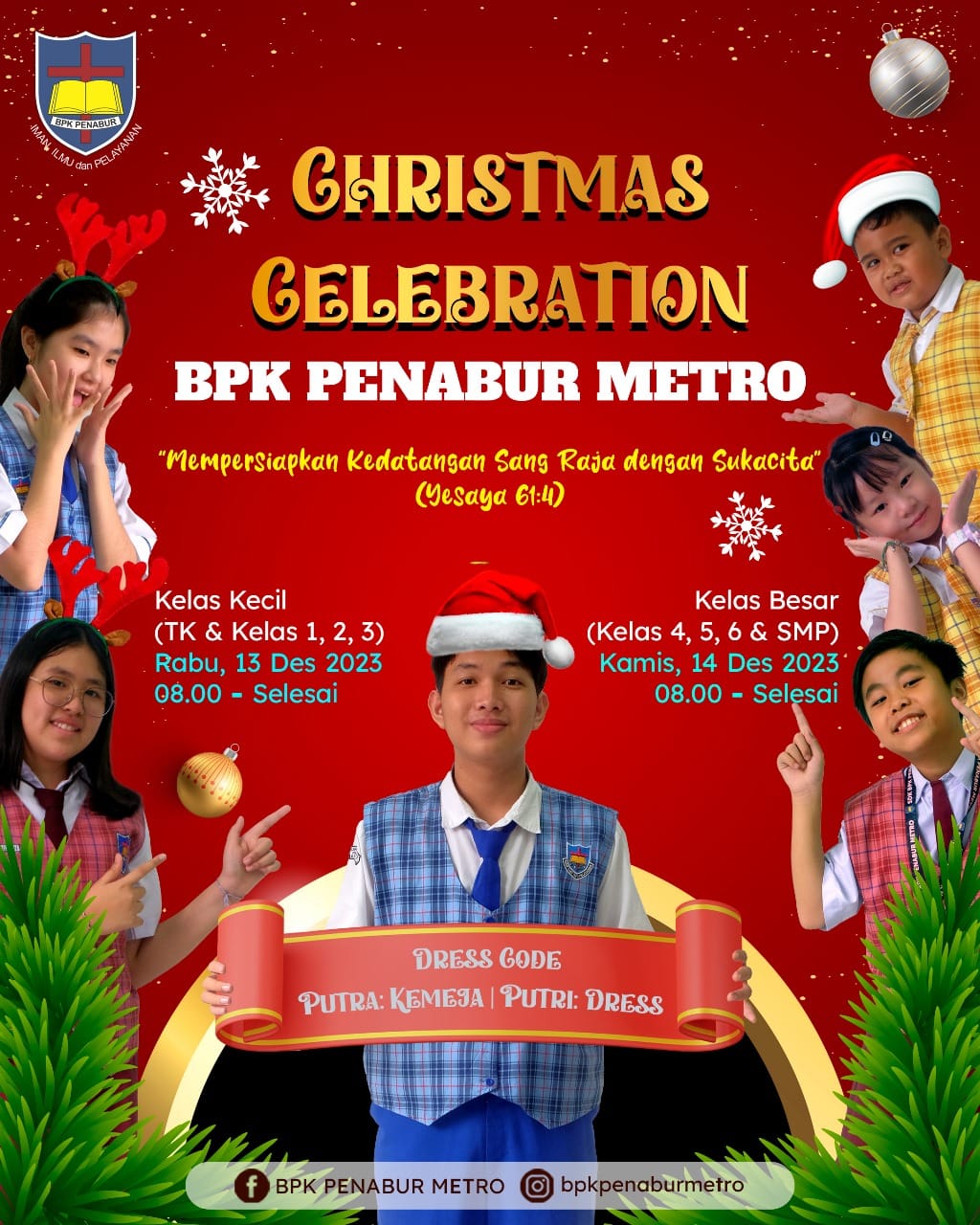 CHRISTMAS CELEBRATION BPK PENABUR METRO