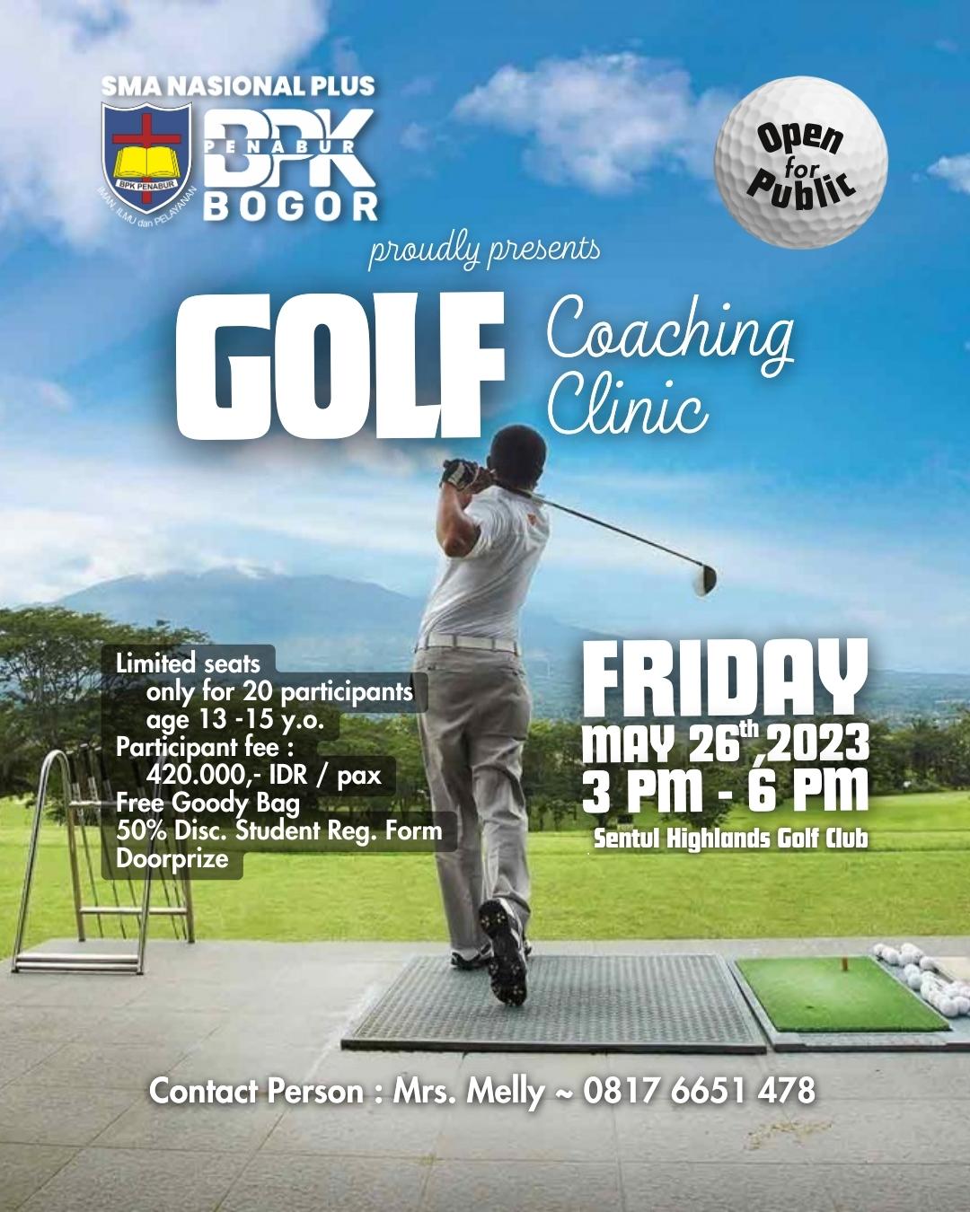 Golf Coaching Clinic