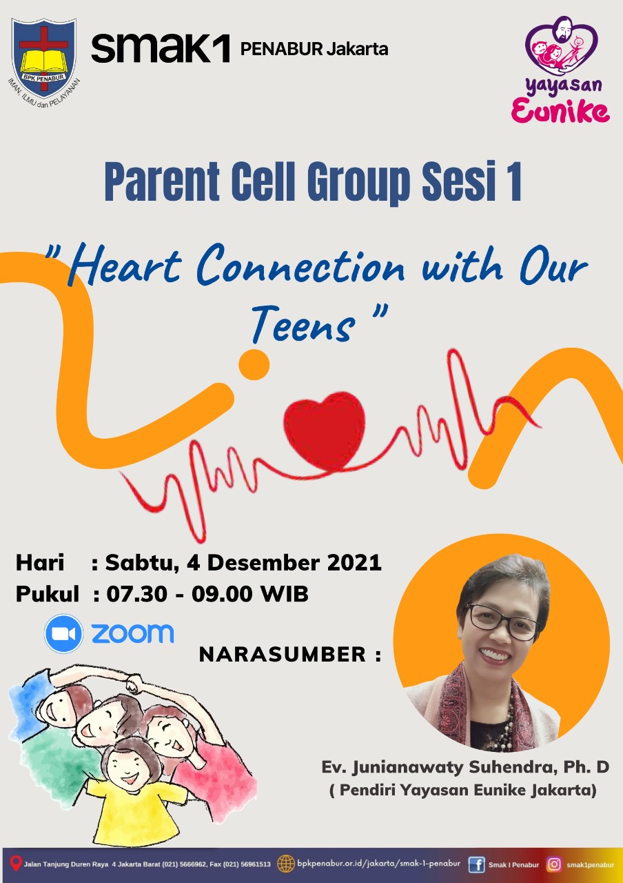 Parent Cell Grup Sesi I SMAK 1 PENABUR Jakarta, Sabtu 4 Desember 2021