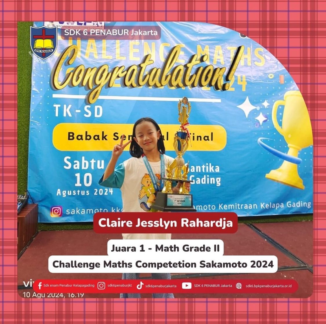 Challenge Maths Competition Sakamoto 2024