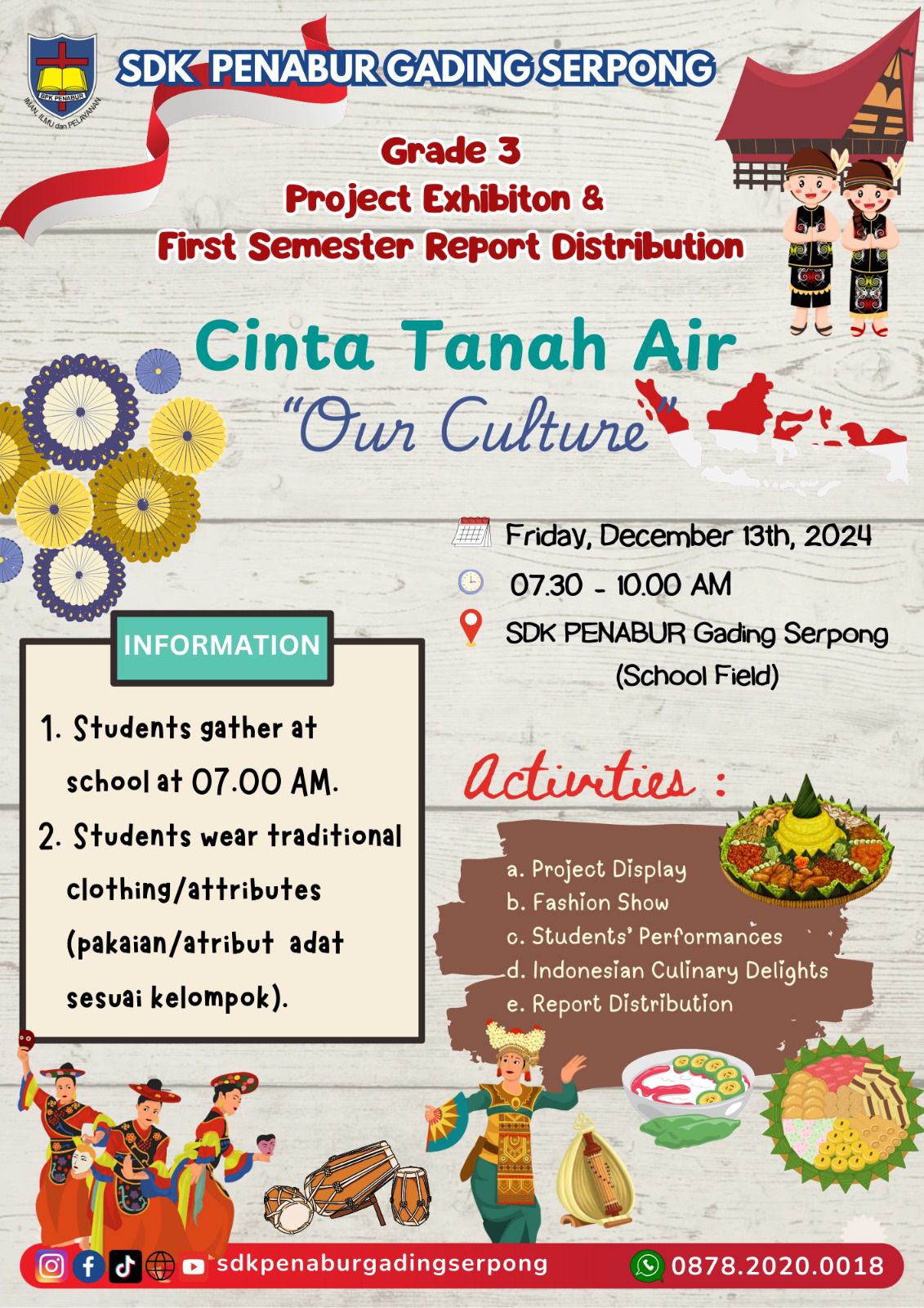 Project Exhibiton Grade 3 - Cinta Tanah Air: Our Culture