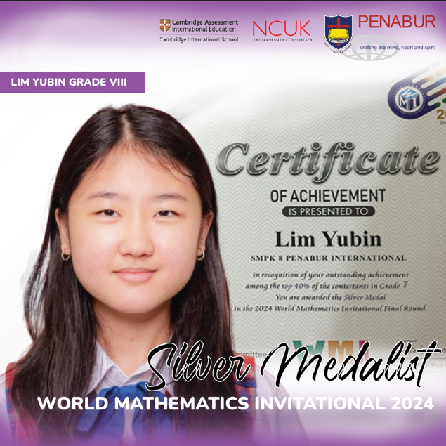 Silver Medalist of World Mathematics Invitational 2024