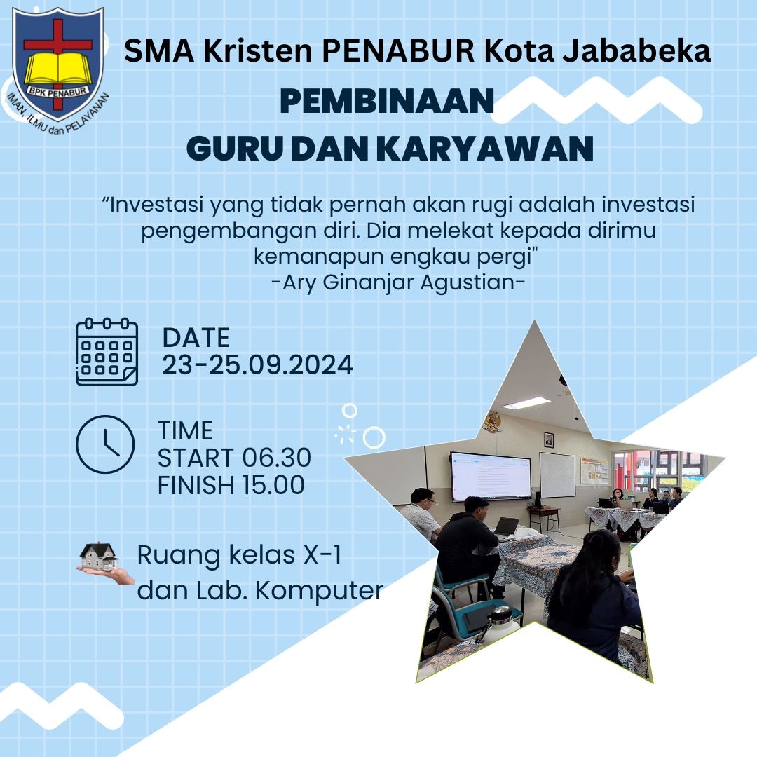 Hari Pembinaan Guru dan Karyawan AKJ 23 - 25 September 2024