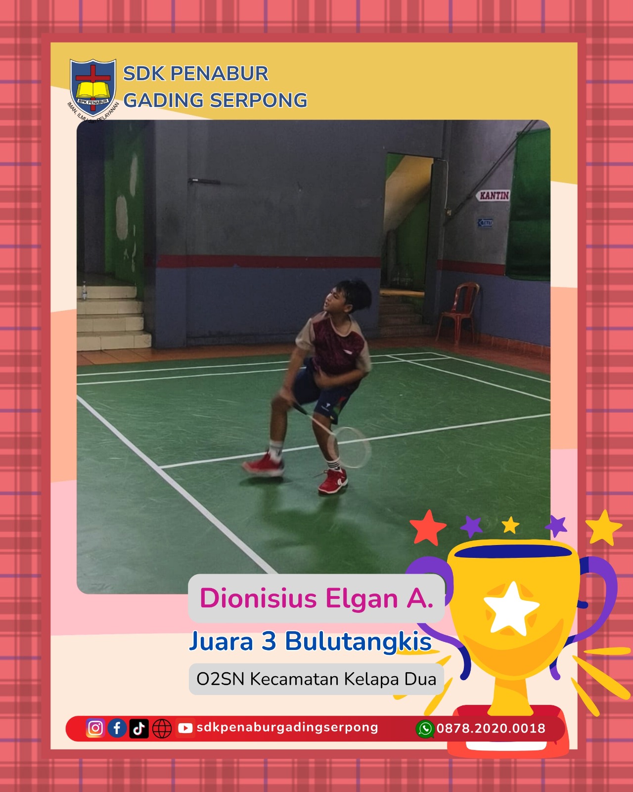 JUARA III BULUTANGKIS O2SN KECAMATAN KELAPA DUA