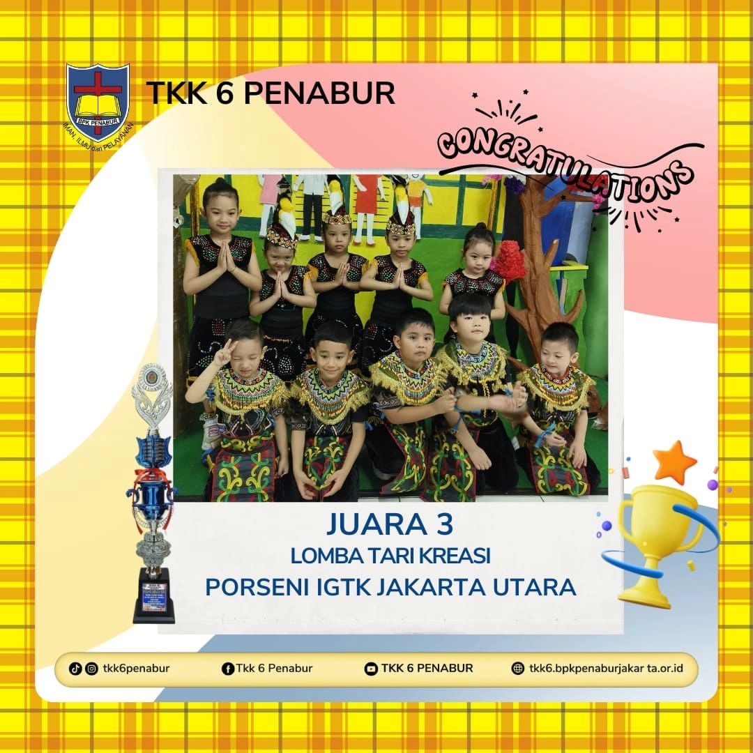 Juara 3 Lomba Tari Kreasi PORSENI IGTK Jakarta Utara 2024