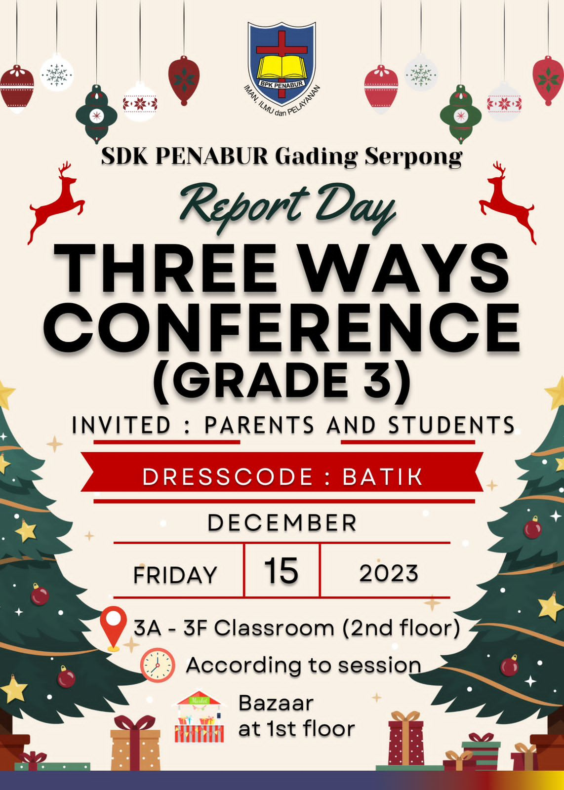 THREE WAYS CONFERENCE GRADE 3