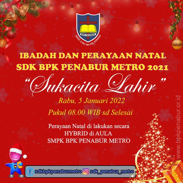 Perayaan Natal SDK BPK PENABUR Metro