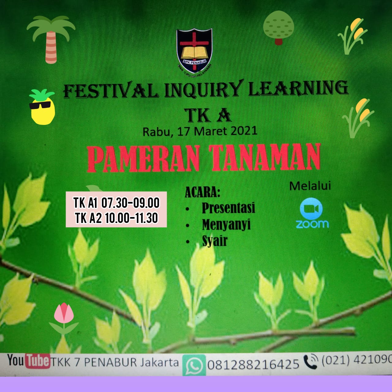 Festival Inquiry Learning TK A "Pameran Tanaman"