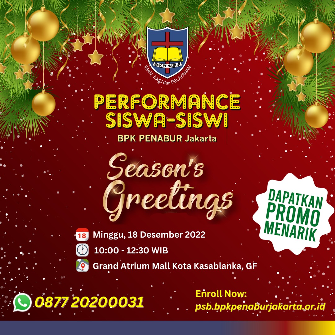 Performance Siswa-siswi "Season's Greetings"