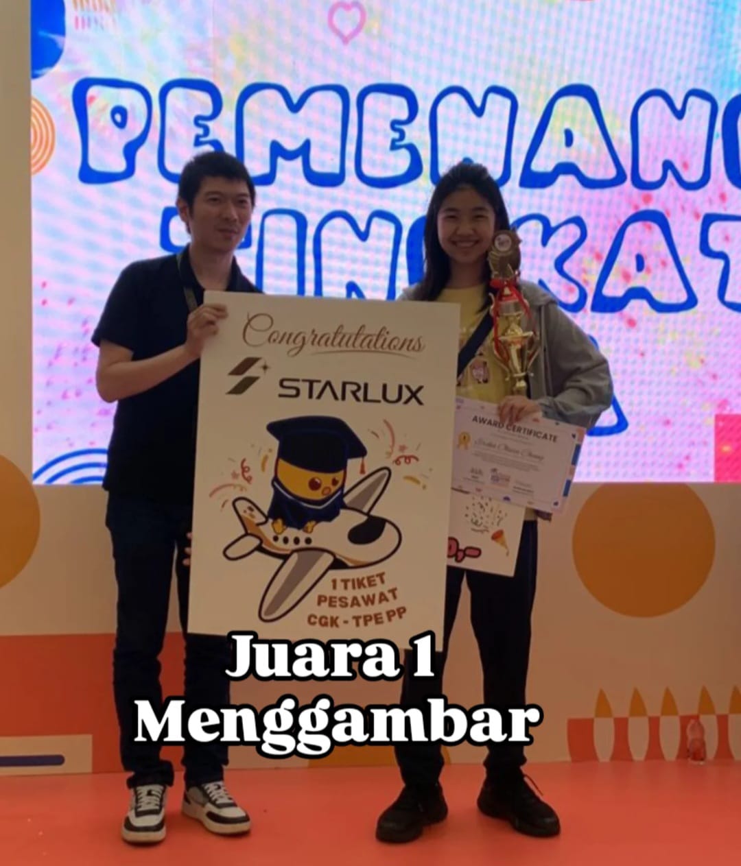 Erika Olivia Chang Meraih Juara 1 Lomba Menggambar di Acara Taiwan Education Fair 2024 Jakarta