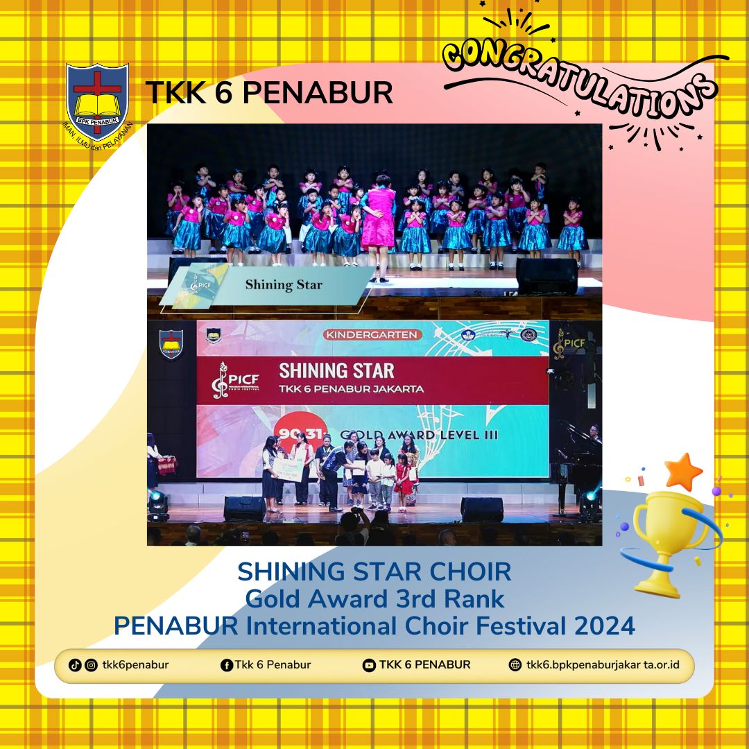 Juara 3 PENABUR International Choir Festival (PICF) - Shining Star TKK 6 PENABUR