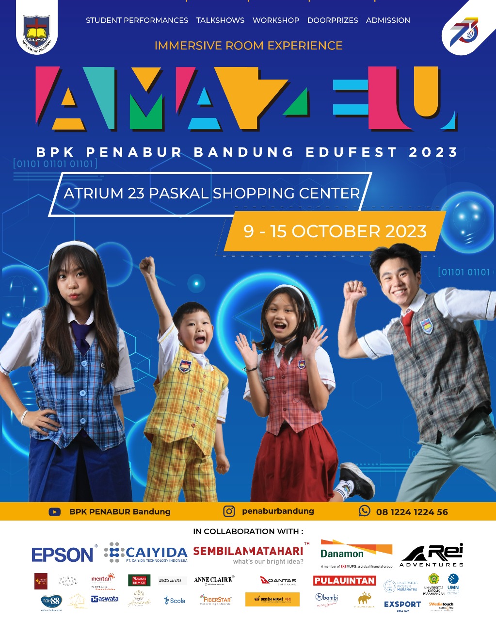 ✨ AMAZE U ✨ BPK PENABUR Bandung EDUFEST 2023