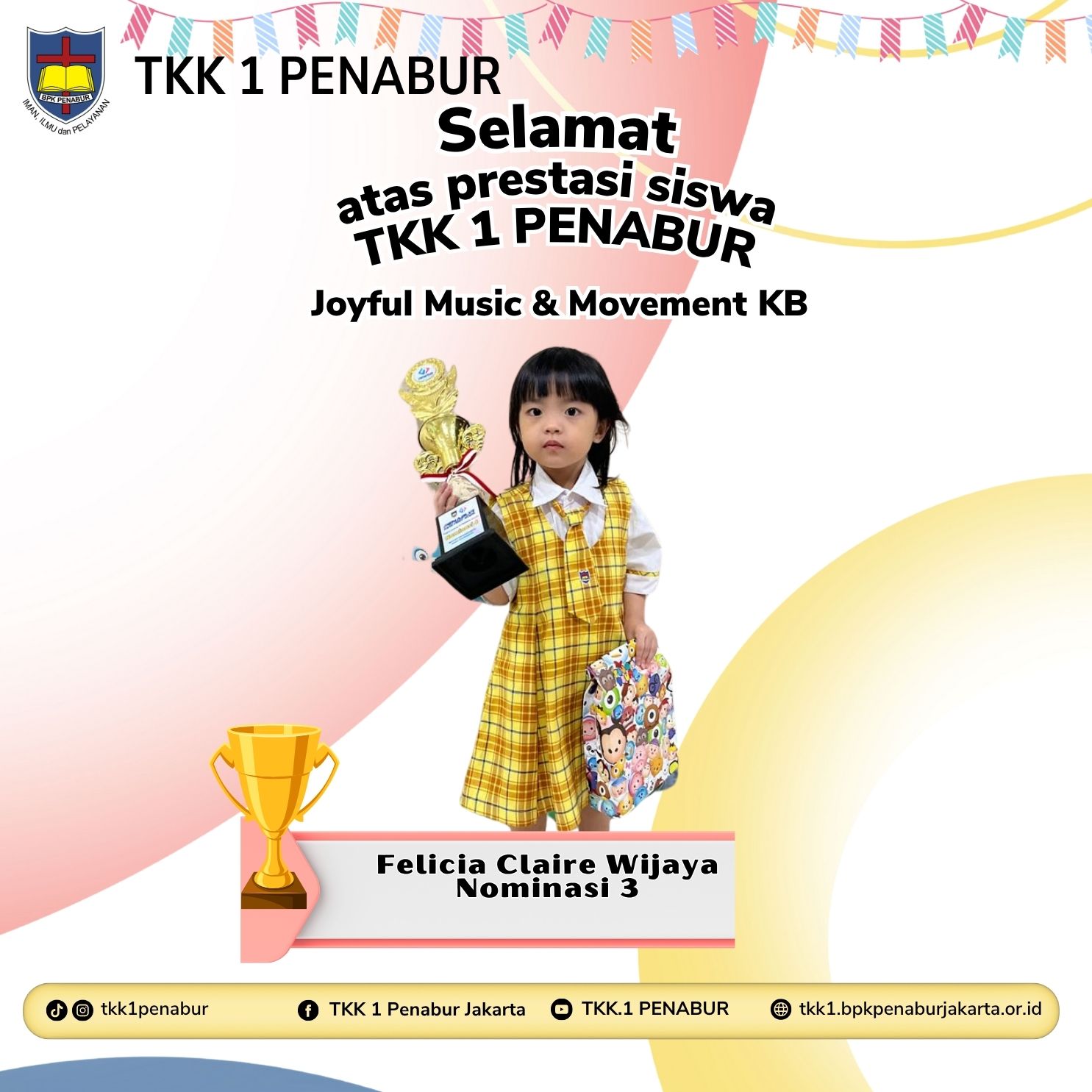 PENABUR KIDS FESTIVAL Jenjang TKK PENABUR Jakarta "Joyful Music & Movement KB"