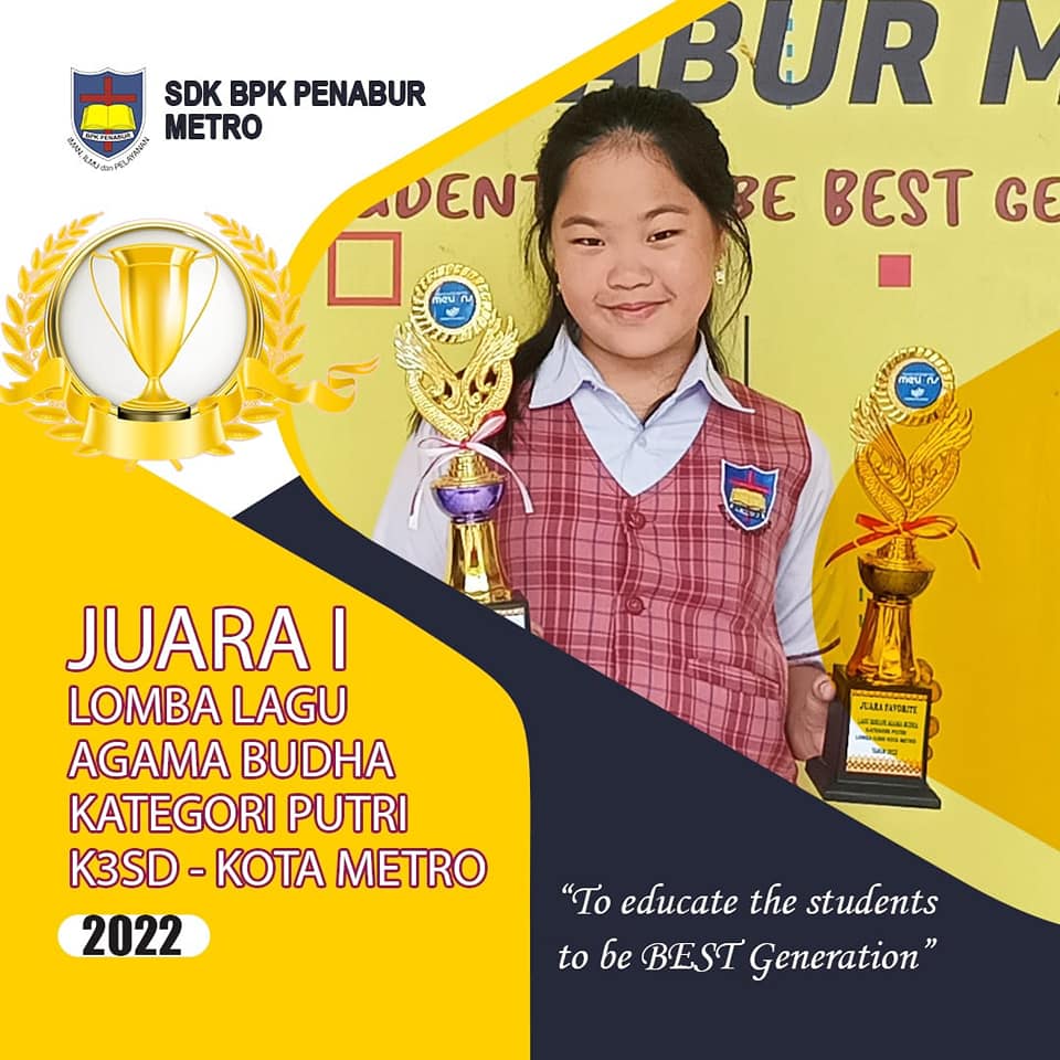 JUARA 1 LOMBA MENYANYI TUNGGAL AGAMA BUDHA