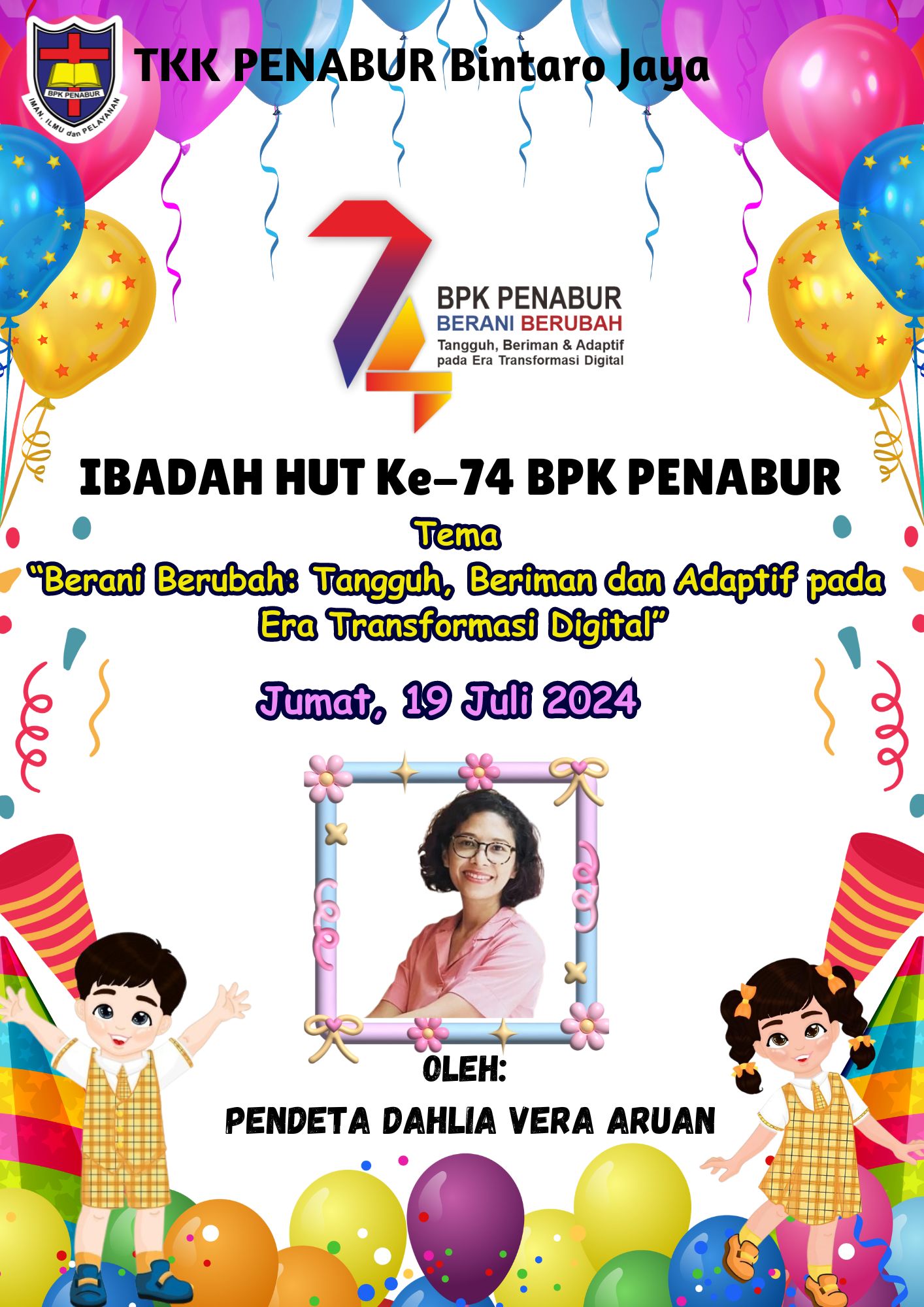 IBADAH HUT KE-74 BPK PENABUR