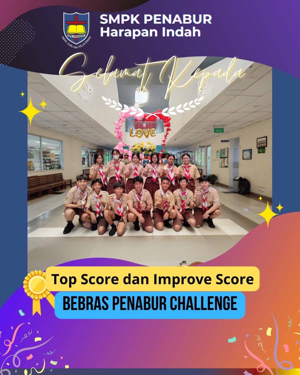 Top Score dan Improve Score Bebras Penabur Challange